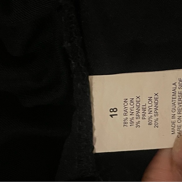 Briggs Women’s Black Pull-on Bottoms Size 18 - Picture 8 of 8